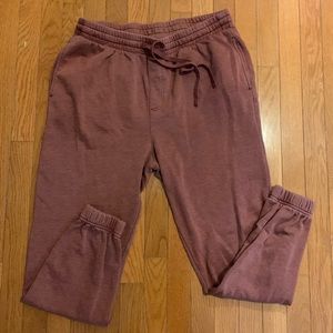 No Boundaries Mens Dark Pink Sweatpants